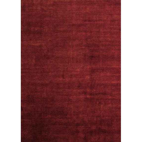 Ahgly Company Indoor Rectangle Abstract Orange Modern Area Rugs, 8' x 10'