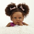 thumbnail image 1 of Muñeca Reborn Kdudgso Realistic Black de 55 cm con kit de alimentación, 1 of 6