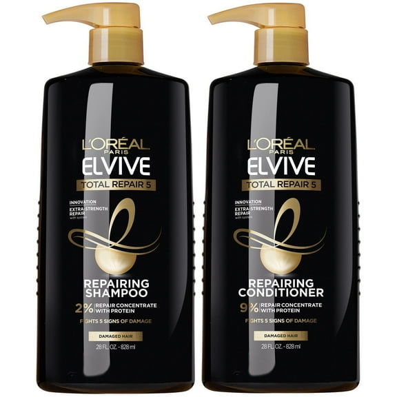 L'Oreal Paris Elvive Total Repair Extreme Renewing Shampoo & Conditioner Set, 28 fl oz