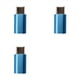 thumbnail image 1 of 3X Bloqueador de Datos USB C, Bloqueador de Datos USB C A C, Bloquea la Transferencia de Datos, el Robo de Datos para una Carga Segura, Color Azul., 1 of 5