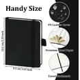 thumbnail image 2 of 4Pcs A6 Pocket Notebook, Small Hardcover Notebook with Pen Holder, 3.7”x5.7” Mini Journal Notebook, Notebook Lined Journal Notebook Notepads 160 Pages for Office, Home (Black), 2 of 8