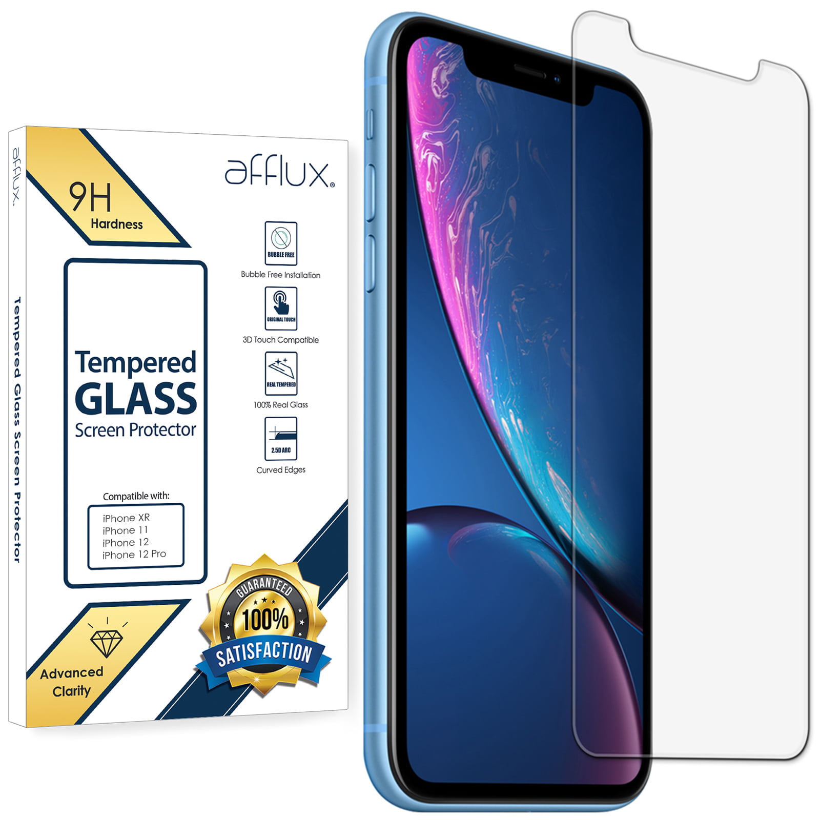4 Pack UNEXTATI HD Clear Anti Scratch Tempered Glass Film for iPhone 11 Pro Max/iPhone Xs Max Tempered Glass Screen Protector Compatible with iPhone 11 Pro Max/iPhone Xs Max 