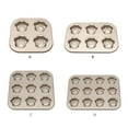 thumbnail image 4 of Bearachild Bandeja para hornear Pata de gato Antiadherente Recubrimiento antiadherente Distribución uniforme del calor Bandeja para hornear Utensilios para Cocina y Comedor 9 dorado claro Bearachild HA080358-03, 4 of 6