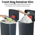 thumbnail image 4 of iTouchless SoftStep 13.2 Gal Kitchen Trash Can with Odor Filter, Dent-Proof Black Plastic, 4 of 7