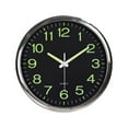 thumbnail image 1 of 12 Inch Luminous Silent Non Ticking Night Glow In The Dark Quartz Wall Clock, 1 of 6