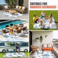 thumbnail image 3 of Blue Coastal Outdoor Rug 4x6 Ft, Non Slip Washable Area Rug, Summer Ocean Sea Corals Starfish Shells Patio Rugs Carpet Runner, Large Floor Mat for Indoor/Outdoor Deck Porch Camping, 3 of 8