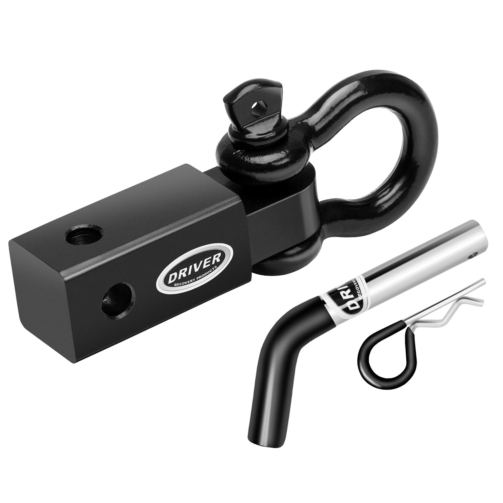 Driver Recovery Products 2 Inch Shackle Hitch Receiver with 5/8" Hitch Pin 5Ton (10,000 Pound