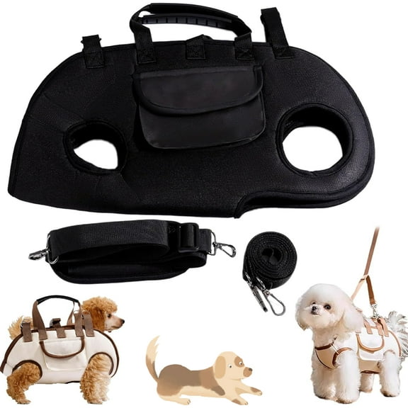 2025 Breathable Multi-Function Pet Carrier Backpack, Adjustable Shoulder Sling for Small to Medium Dogs & Cats, Outdoor Walking & Travel (Black,Large)