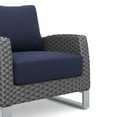 thumbnail image 4 of New Classic Furniture Fiji Wicker/Fabric Outdoor Club Chair in Blue (Set of 4), 4 of 5