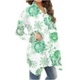 thumbnail image 1 of Cardigans Surdimensionnés pour Femmes Cardigan à la Mode à Manches Longues Imprimé Floral Veste Haut Cardigan Léger Femmes Été en Liquidation, 1 of 6