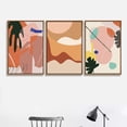 thumbnail image 2 of IDEA4WALL 3 Piece Framed Canvas Wall Art for Living Room, Bedroom Mattis and Brutalist Canvas Prints for Modern Home Decoration Ready to Hang, 2 of 5