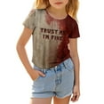 thumbnail image 3 of Weebloom Kids Halloween Shirts Boys Girls Graphic Tee Short Sleeve Tops for Everyday Wear and Party Cute Casual Shirts for Age 3-13 Years Comfortable Seasonal Outfit Outwear,3-4 Years, 3 of 9