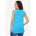 thumbnail image 2 of Woman Within Plus Size Sleeveless Polo Tunic, 2 of 6