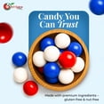thumbnail image 3 of NY SPICE SHOP Red, Blue & White Gumballs - 3 Pound - Red, White, and Blue Candy - 4th of July Candy - Patriotic Candy - Memorial Day Candy, 3 of 6