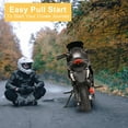 thumbnail image 5 of Floseru 50cc Pocket Rocket Motorcycle, 4-Stroke Mini Motorcycle Kids Motorcycle Gas Pocket Motorbike with Front Rear Disc Brakes, Racing Max Speed 25MPH Max Range 60min, 5 of 10