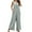 Gray, variant on XWSHYW Womens Pants Fashion Sleeveless Solid Color Romper Leisure Loose Fit Comfort Waist Long Rompers