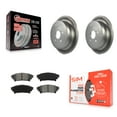 thumbnail image 1 of Transit Auto Rear Coated Disc Brake Rotors and Semi-Metallic Pads Kit for Car Toyota Sienna Highlander Lexus RX350 RX450h KGS-101440, 1 of 11