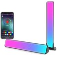 thumbnail image 1 of Smart LED Lamp, Set of 2 RGB Smart Desk Lamp with 19 Lighting Effects and Music, Gaming Lamp, Mood Light, Smart Flow Light Bar for TV, PC, Bedroom Dec, 1 of 5