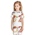 thumbnail image 5 of Balery 2025 New Year'S Conjunto de Pijama Infantil de Manga Corta con Estampado – Ropa de Dormir de Algodón Suave-Large, 5 of 5