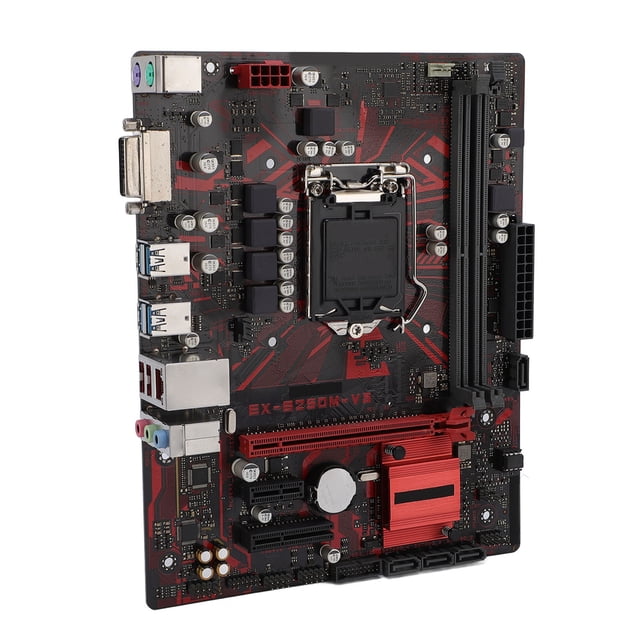 Placa Base De Escritorio EX-B250M-V3, Placa Base De Computadora M-ATX Salida DVI Estable Y Eficiente CPU De 14 Nm Para El Trabajo