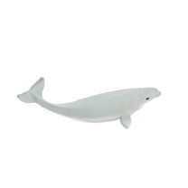 Whale, Beluga Baby, White Whale, Calf, Museum Quality, Rubber, Hand Painted, Realistic Toy Figure, Model, Replica, Kids, Educational, Gift, 5" CH331 BB133