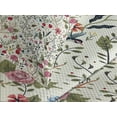thumbnail image 3 of Ambesonne Floral Quilted Bedspread Set 3 Pcs, Birds Roses Polka Dots, King Size, Multicolor, 3 of 5