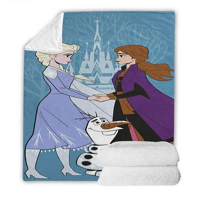 Frozen Alice Flannel Blanket, Cartoon Blanket, Super Soft Blanket, 3D Printing, Suitable For Sofa, Living Room-week