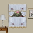 thumbnail image 1 of Achim Mobilier de Maison Rose Embelli Ensemble de Rideaux de Fenêtre de Chalet, 58 "x 36", Multicolore, 1 of 1