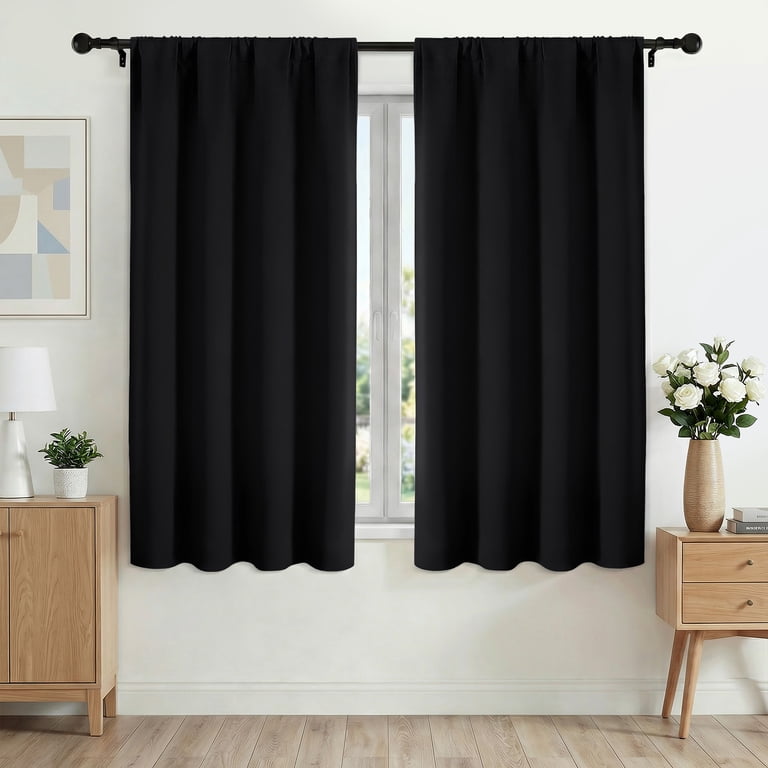 Xueyu Blackout Curtains 42W x 63L Inches, 2 Panels photo 1