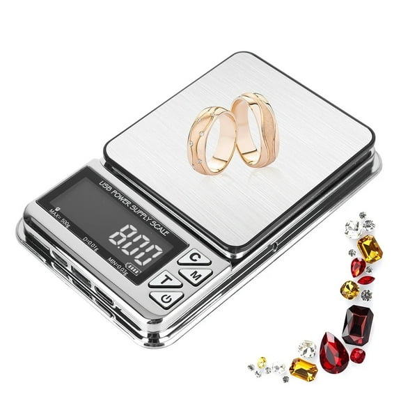 Precision Electronic Scale 500g Digital LCD Count USB Charging Stainless Pocket Kitchen Scales ,High Precision