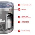 thumbnail image 4 of 12oz Tumblers Dog Paw and Bone Vacuum Insulated Stainless Steel Travel Tumbler Cups Mug with Lid and Straw for Beer,Coffee,Beverages with Cleaning Brush for Cold & Hot Drinks, 4 of 5