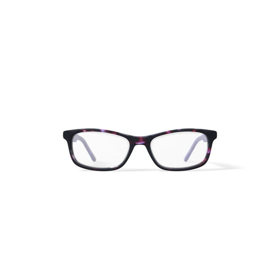 Skechers Youth SEG 1673 Rectangular Prescription Eyeglasses with Case, Purple