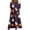 Light Purple, variant on Women's Halloween Print Round Neck Dress with Pockets Short Sleeve Loose Midi Casual Dress Plus Size for Autumn Daily Wear Party Black L