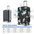 thumbnail image 6 of Balery Luggage Cover Space Print Suitcase Covers for Luggage Elastic Washable Suitcase Protector Fits 18-32 Inch Luggage-Large, 6 of 9