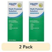 (2 pack) Equate Multi-Purpose Solution for Soft Contact Lenses, 12 fl oz, Compare to Opti-Free Replenish