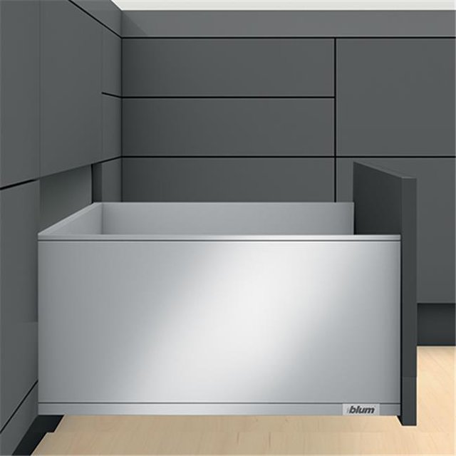 Blum B770F5002I SS Legra F-Height Drawer Profile, Stainless Steel - 20 in.