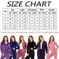 thumbnail image 4 of Women's Velour Sweatsuits Tracksuits Full Zip Sweatsuit Hoodie, Purple, S-2XL, 4 of 7