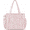 Blush Floral, variant on Corduroy Tote Bag for Women, Large Floral Shoulder Handbag with Zipper and 6 Pockets, Lightweight Multi Pocket Work Teacher Travel Tote Purse