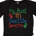 thumbnail image 4 of Inktastic My Aunt in Seattle Loves Me Boys or Girls Long Sleeve Baby Bodysuit, 4 of 5