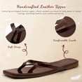 thumbnail image 5 of Womens Square Flip Flops, Patent Leather Flat Sandals with Memory Foam Insole, Non-Slip Lightweight Minimalist Open Toe Summer Vacation Dressy Beach Essentials Slippers, 5 of 7