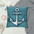thumbnail image 2 of JRXY  Anchor Pillow Cvoer Navigation Style Throw Pillowcase for Home Decorate White, 2 of 5