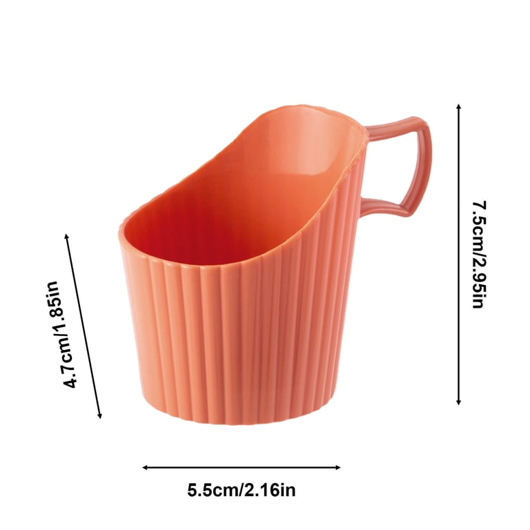 JeashCHAT 6 Pcs Disposable Paper Cup Holder with Handle, Hot/Cold