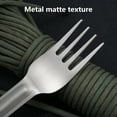 thumbnail image 4 of Mauxuk Titanium Alloy Cutlery Set Portable Spoon Fork Outdoor Camping Hiking Lightweight Durable Easy Clean 12 oz Bag, 4 of 6