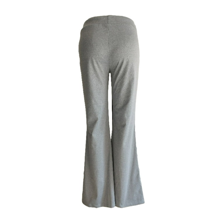 Sport Band Bootleg Pants - Final Sale - Stretch Cotton - Light Gray on  Medium Grey - Small - 32 Inseam - Rogiani Inc