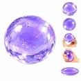 thumbnail image 3 of Transparent Coconut Oil Squishy Stress Ball, Slow Rising Clear Squeeze Fidget Toy, Anxiety Relief Sensory Toy for Party Favors Purple#1, 3 of 6