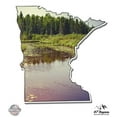 thumbnail image 1 of Minnesota Retro Woods Lake Wilderness Nature Explore - 8" Vinyl Sticker - For Car Laptop I-Pad - Waterproof Decal, 1 of 1