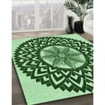 thumbnail image 2 of Ahgly Company Indoor Rectangle Patterned Deep Emerald Green Area Rugs, 7' x 9', 2 of 6