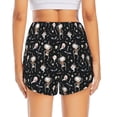 thumbnail image 2 of Lsque cute Skull bone Printed Women's Running Shorts with Liner Pockets,Elastic Quick Dry Workout Athletic Gym Yoga Shorts,Womens High Waist Shorts-X-Large, 2 of 9