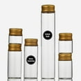 thumbnail image 3 of BRIGHTFUFU 8 Sheets Label Stickers For Containers Black PVC Removable Labeling Stickers, 3 of 7