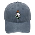 thumbnail image 2 of LIZUOJUN Baseball Cap for Men and Women Halloween Skateboard Ghost Embroidered Hat Washed Vintage Adjustable Soft Cotton Street Style Casual Hat, A, 2 of 4